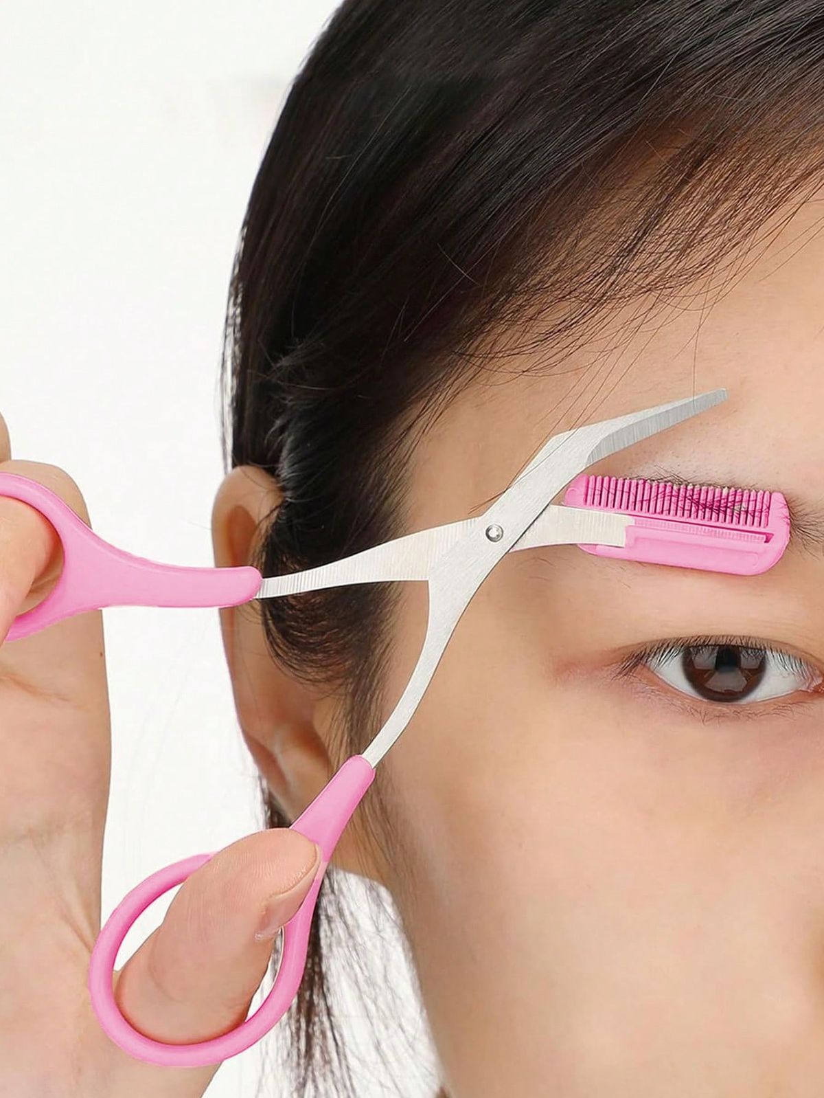 Eyebrow Scissors with Comb, Stainless Steel Makeup Clippers