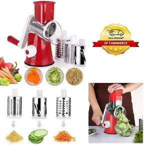 3 in 1 Vegetable Cutter and Slicer Machine – Multifunctional Manual Vegetable Chopper.