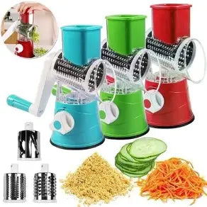 3 in 1 Vegetable Cutter and Slicer Machine – Multifunctional Manual Vegetable Chopper.