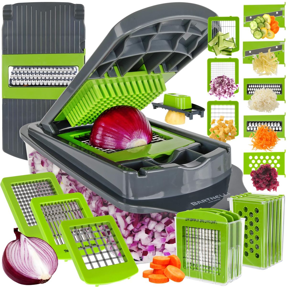 7pcs Stainless Steel Multifunctional Vegetable Slicer and Grater Set,